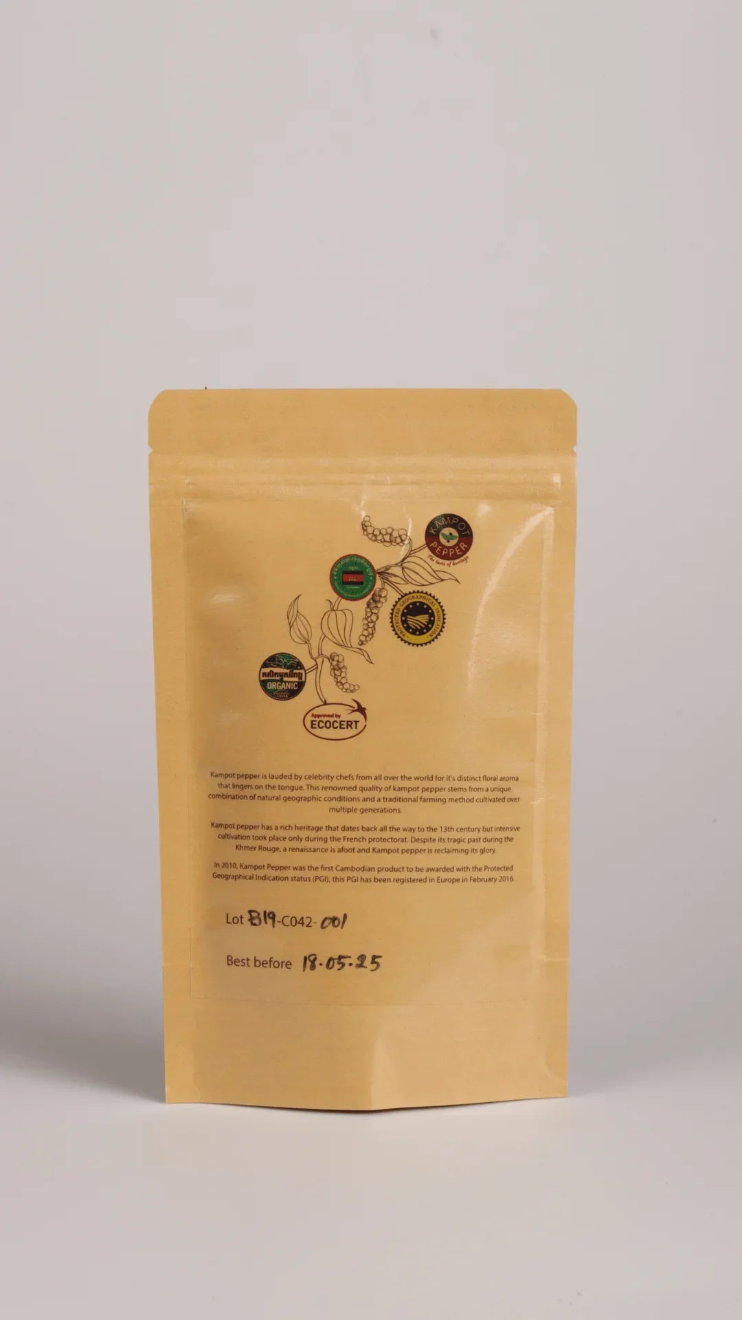 Premium Kampot Peper - Wit - 100g - Gecertificeerd