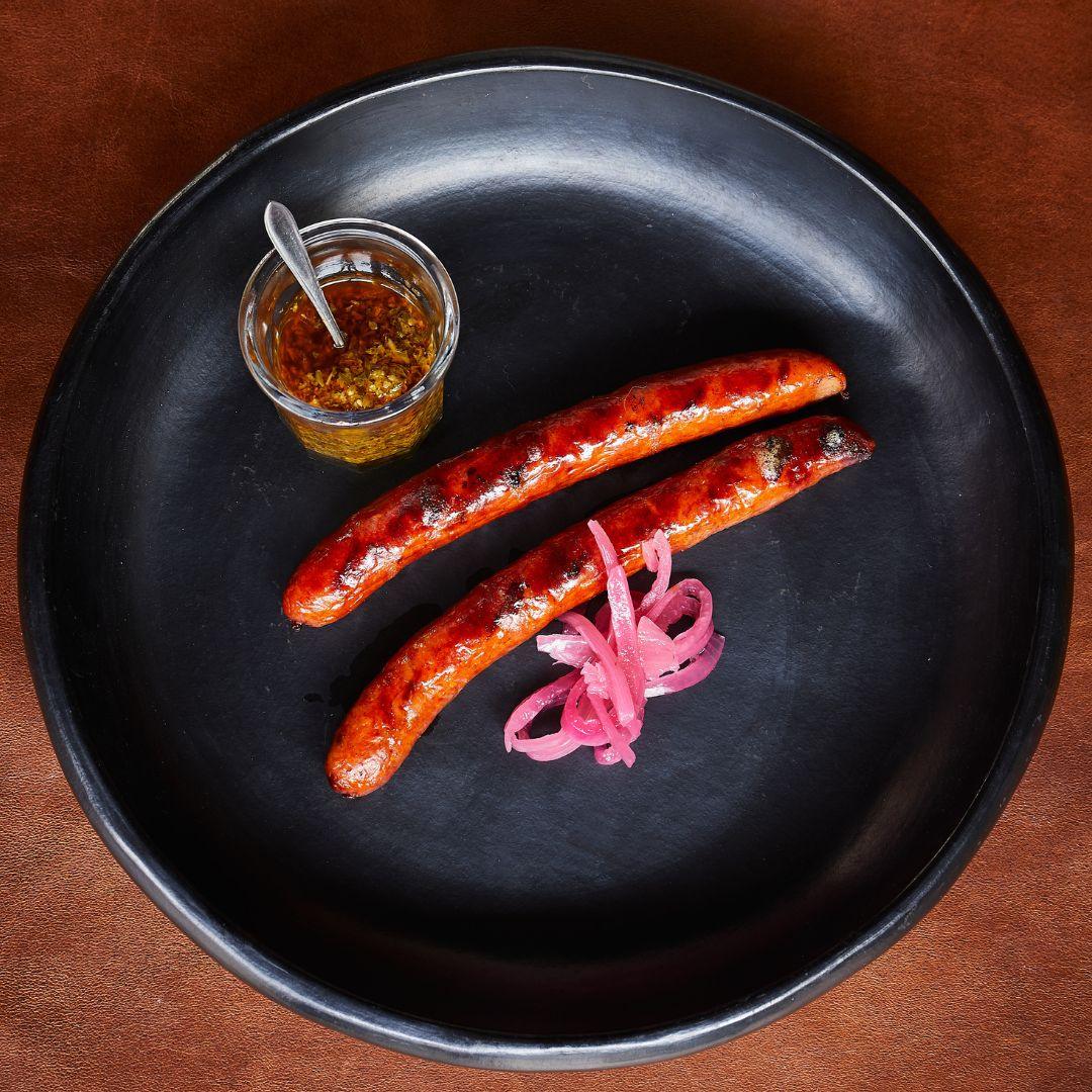 Jalapeño cheddar sausages
