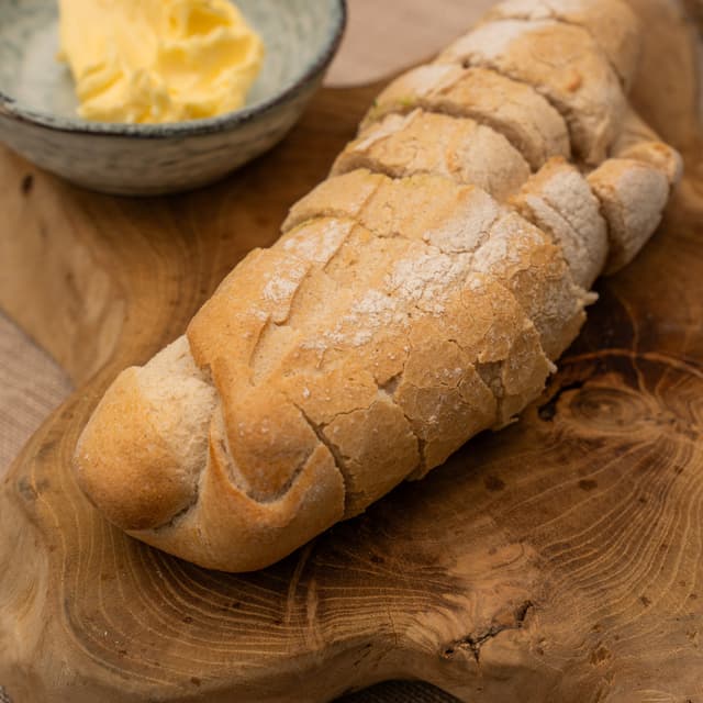 French bread with herb butter