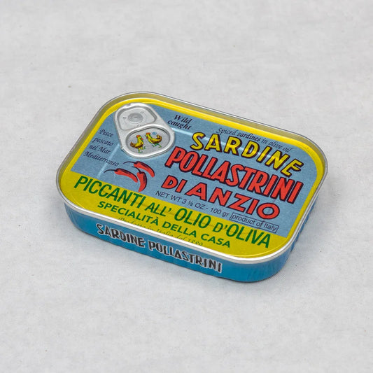 Pollastrini sardines in spicy olive oil 