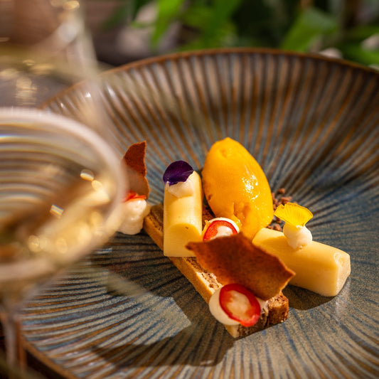 What a fantastic ending to this Easter menu, bacon cake with pandan, mango mousse and spices incorporated into the dish.