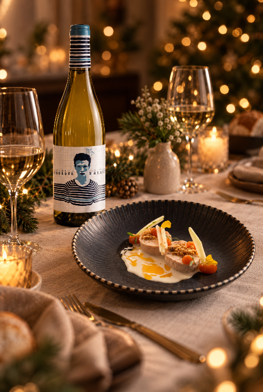 Bijpassende wijn voor het voorgerecht van het feestdagenmenu