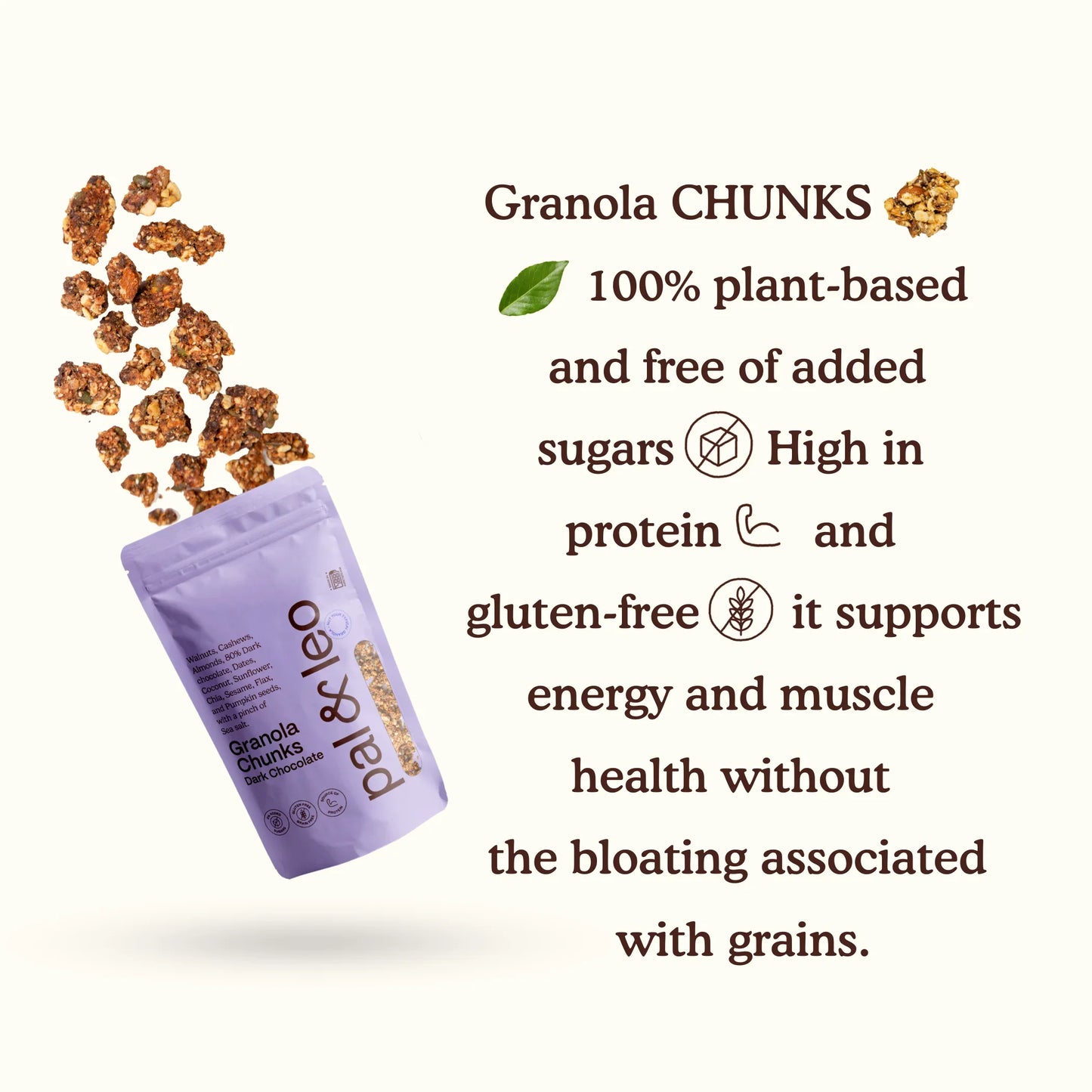 BIO Granola Chunks - Dark Chocolate