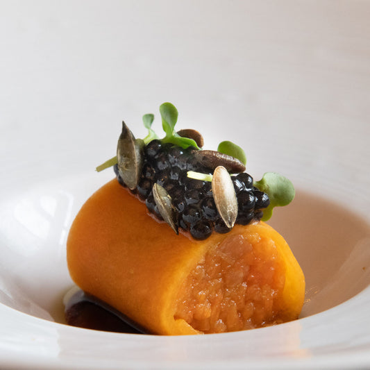Party menu Langoustines and MRIJ brisket 