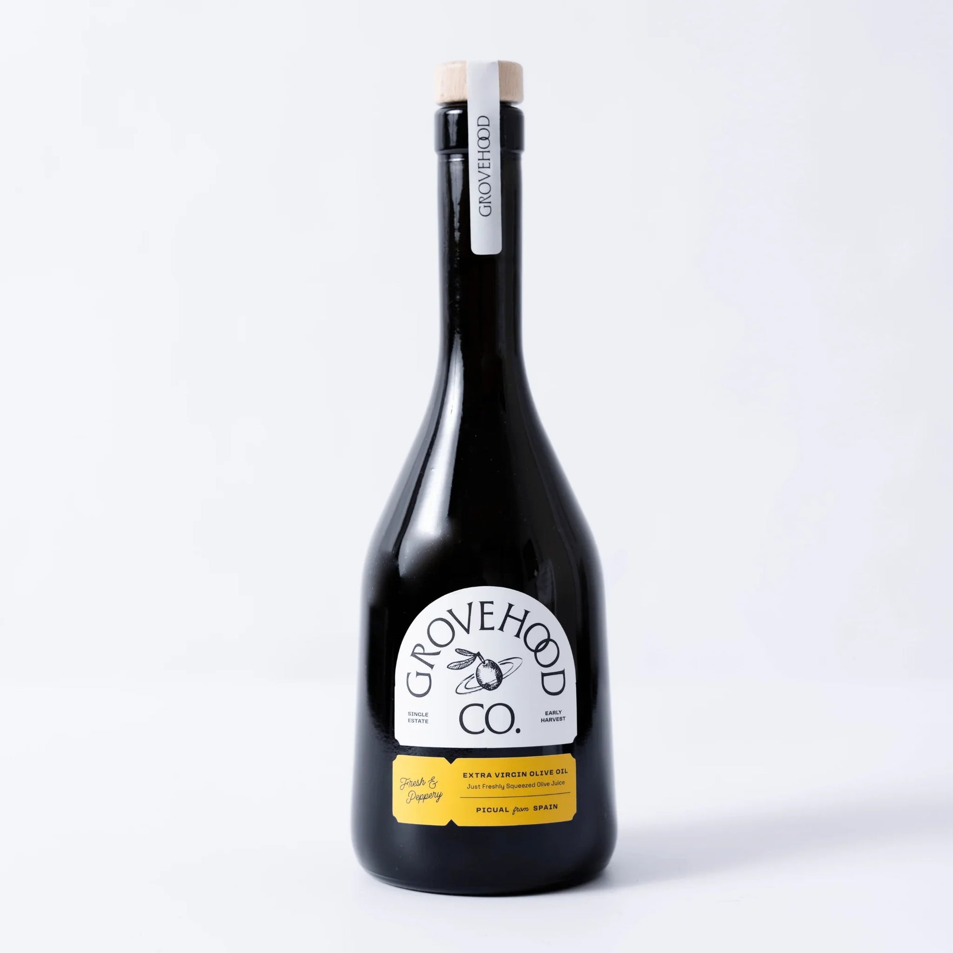 Grovehood Collective Spanish extra virgin olive oil bottle